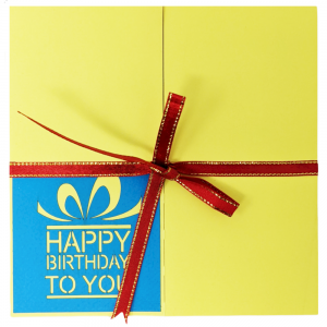 "Happy Birthday" Present Greeting Card Popup